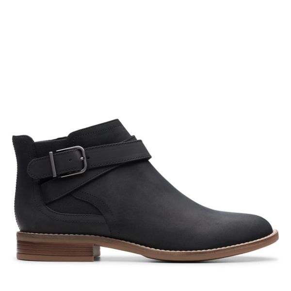 Clarks Womens Camzin Hale Ankle Boots Black | UK-4761958